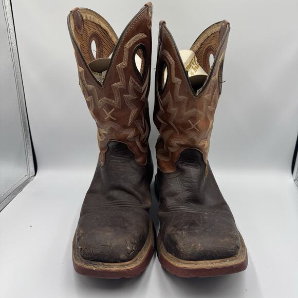 Twisted X Men's Waterproof Chocolate & Spice Western Work Boots MXBAW02 12D - Picture 2 of 6